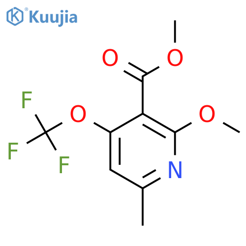 Methyl 2-methoxy-6-methyl-4-(trifluoromethoxy)pyridine-3-carboxylate structure