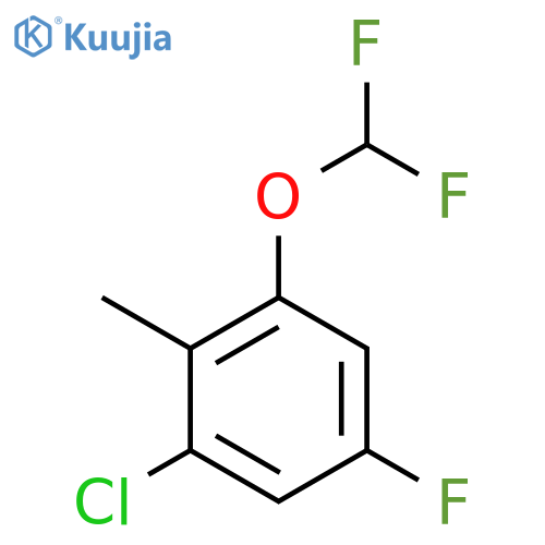 2-Chloro-6-difluoromethoxy-4-fluorotoluene structure