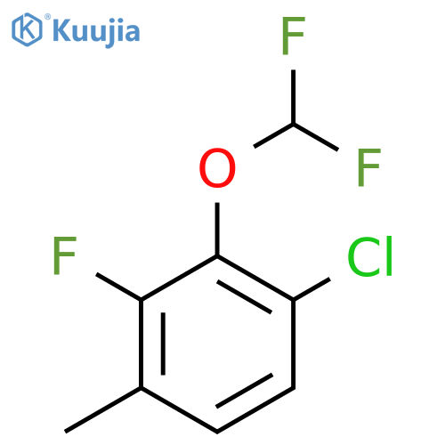 4-Chloro-3-difluoromethoxy-2-fluorotoluene structure