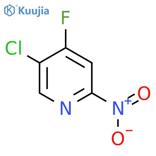 5-chloro-4-fluoro-2-nitro-pyridine structure