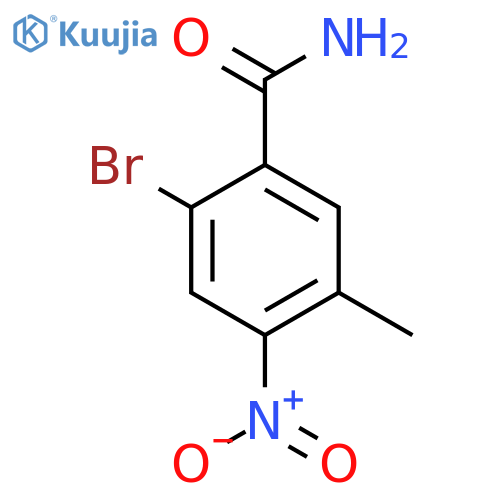 2-Bromo-5-methyl-4-nitrobenzamide structure