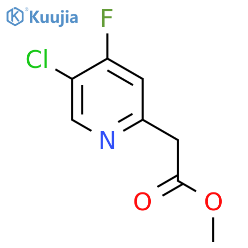 Methyl 5-chloro-4-fluoropyridine-2-acetate structure