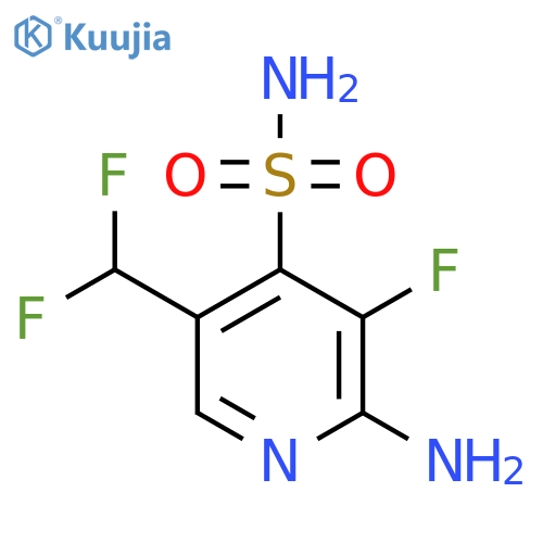 2-Amino-5-(difluoromethyl)-3-fluoropyridine-4-sulfonamide structure