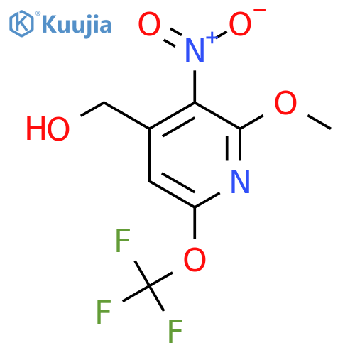 2-Methoxy-3-nitro-6-(trifluoromethoxy)pyridine-4-methanol structure