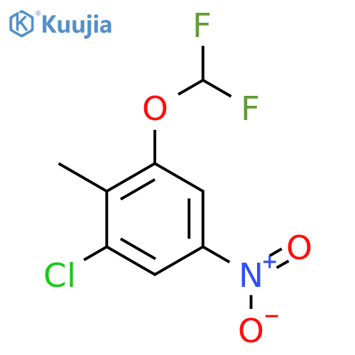 6-Chloro-2-difluoromethoxy-4-nitrotoluene structure