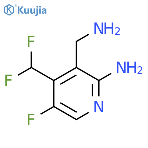 2-Amino-3-(aminomethyl)-4-(difluoromethyl)-5-fluoropyridine structure