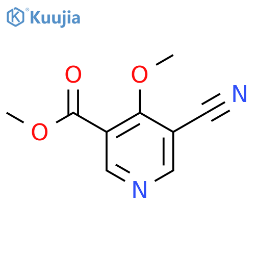 Methyl 5-cyano-4-methoxynicotinate structure