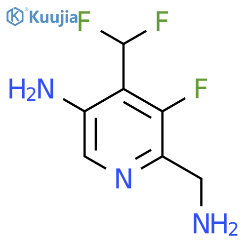 5-Amino-2-(aminomethyl)-4-(difluoromethyl)-3-fluoropyridine structure