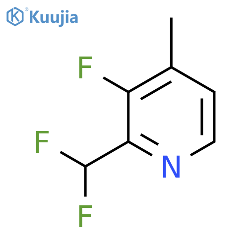 2-(Difluoromethyl)-3-fluoro-4-methylpyridine structure