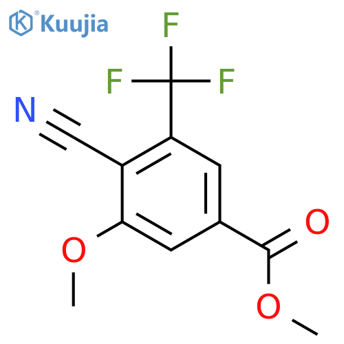 Methyl 4-cyano-3-methoxy-5-(trifluoromethyl)benzoate structure
