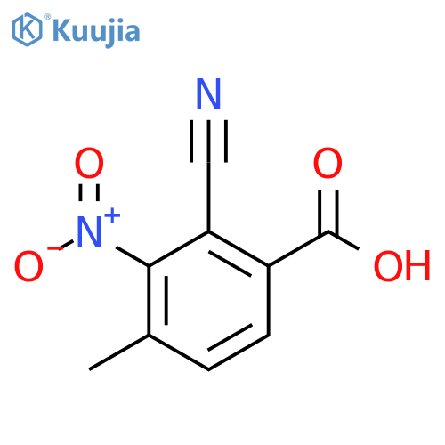 2-Cyano-4-methyl-3-nitrobenzoic acid structure