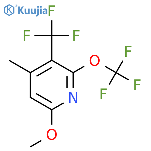 6-Methoxy-4-methyl-2-(trifluoromethoxy)-3-(trifluoromethyl)pyridine structure