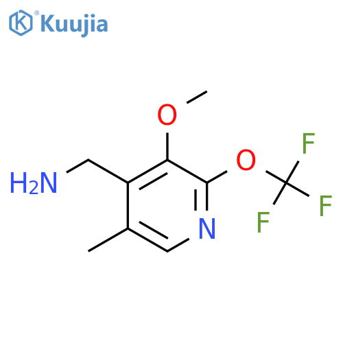 4-(Aminomethyl)-3-methoxy-5-methyl-2-(trifluoromethoxy)pyridine structure
