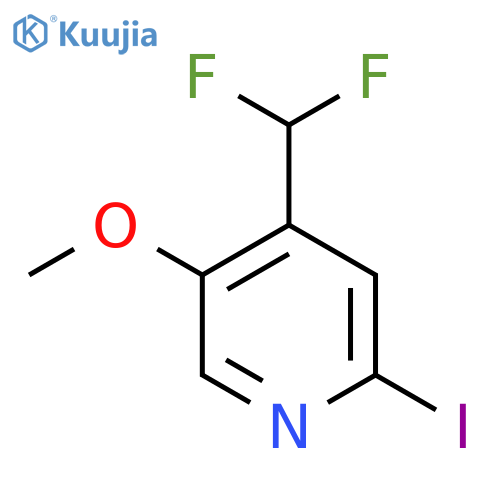 4-(Difluoromethyl)-2-iodo-5-methoxypyridine structure