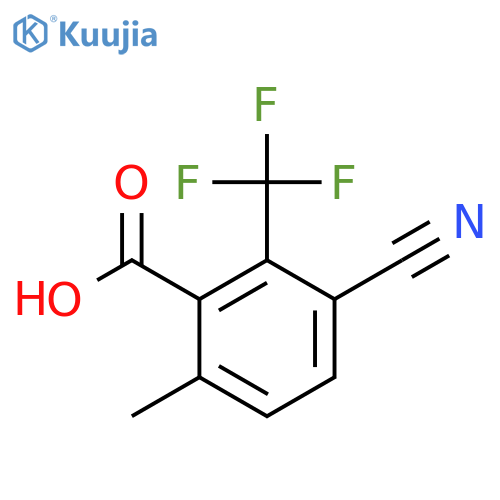 3-Cyano-6-methyl-2-(trifluoromethyl)benzoic acid structure