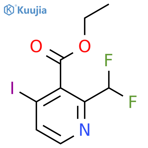 Ethyl 2-(difluoromethyl)-4-iodopyridine-3-carboxylate structure