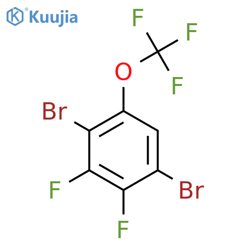 1,4-Dibromo-2,3-difluoro-5-(trifluoromethoxy)benzene structure