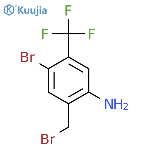 2-Amino-5-bromo-4-(trifluoromethyl)benzyl bromide structure