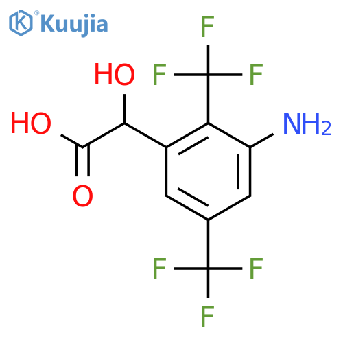 3-Amino-2,5-bis(trifluoromethyl)mandelic acid structure