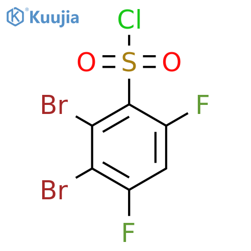 2,3-Dibromo-4,6-difluorobenzenesulfonyl chloride structure