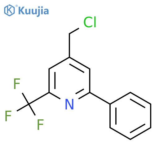4-Chloromethyl-2-phenyl-6-(trifluoromethyl)pyridine structure