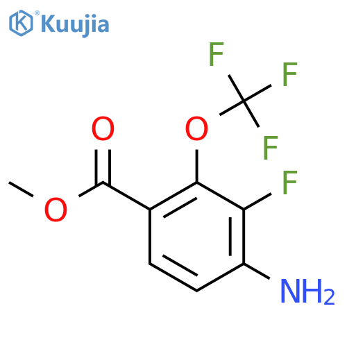 Methyl 4-amino-3-fluoro-2-(trifluoromethoxy)benzoate structure