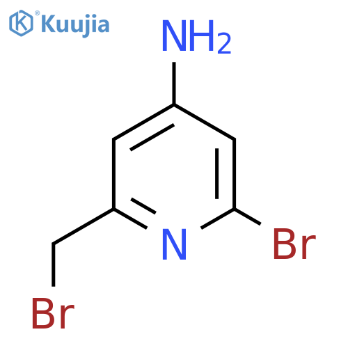 4-Amino-2-bromo-6-(bromomethyl)pyridine structure