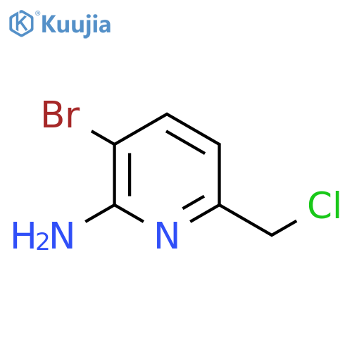 2-Amino-3-bromo-6-(chloromethyl)pyridine structure