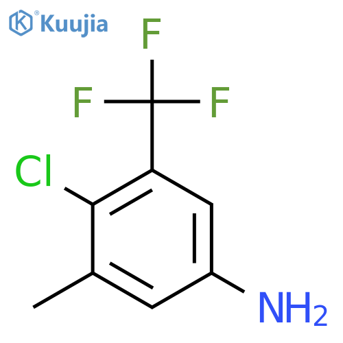 4-Chloro-3-methyl-5-(trifluoromethyl)aniline structure
