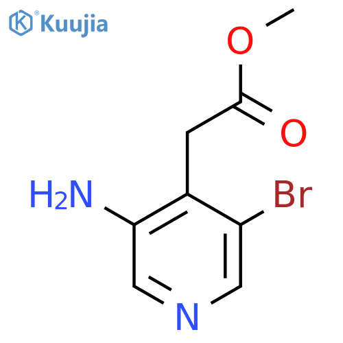 Methyl 3-amino-5-bromopyridine-4-acetate structure