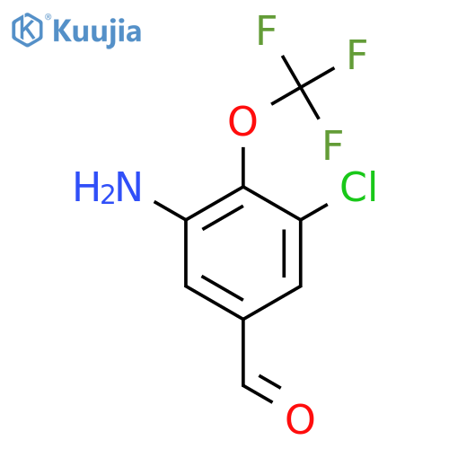 3-Amino-5-chloro-4-(trifluoromethoxy)benzaldehyde structure
