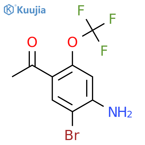4'-Amino-5'-bromo-2'-(trifluoromethoxy)acetophenone structure