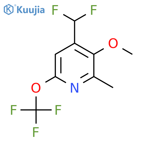 4-(Difluoromethyl)-3-methoxy-2-methyl-6-(trifluoromethoxy)pyridine structure