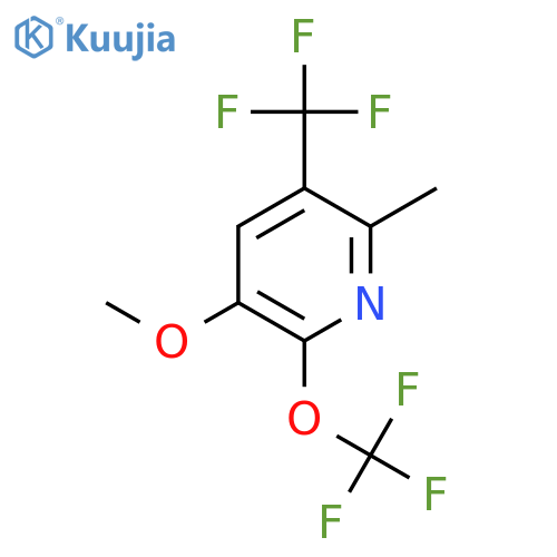 3-Methoxy-6-methyl-2-(trifluoromethoxy)-5-(trifluoromethyl)pyridine structure