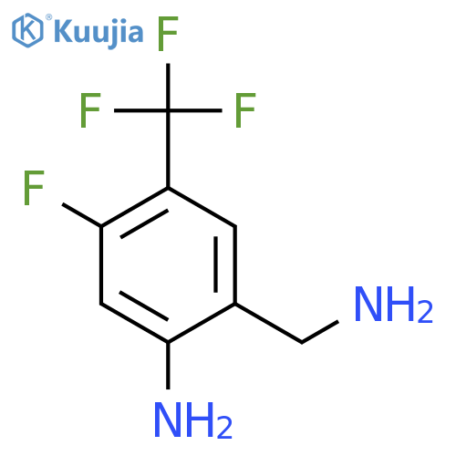 2-Amino-4-fluoro-5-(trifluoromethyl)benzylamine structure