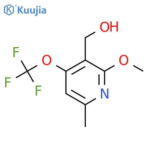 2-Methoxy-6-methyl-4-(trifluoromethoxy)pyridine-3-methanol structure