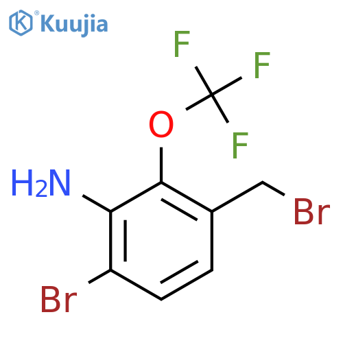3-Amino-4-bromo-2-(trifluoromethoxy)benzyl bromide structure