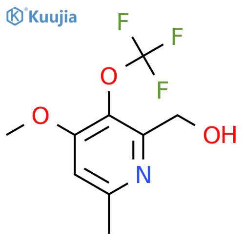 4-Methoxy-6-methyl-3-(trifluoromethoxy)pyridine-2-methanol structure
