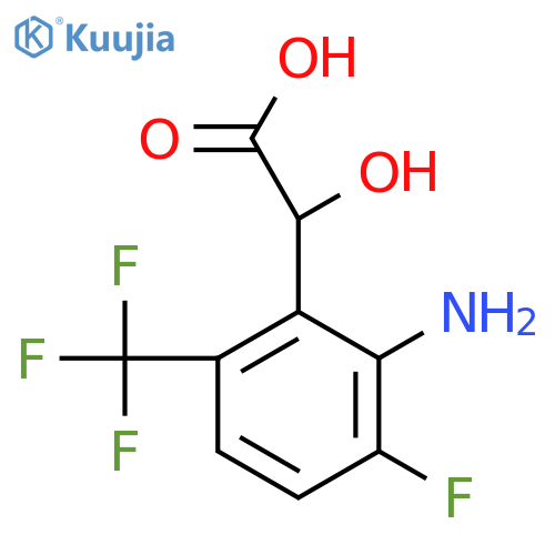 2-Amino-3-fluoro-6-(trifluoromethyl)mandelic acid structure