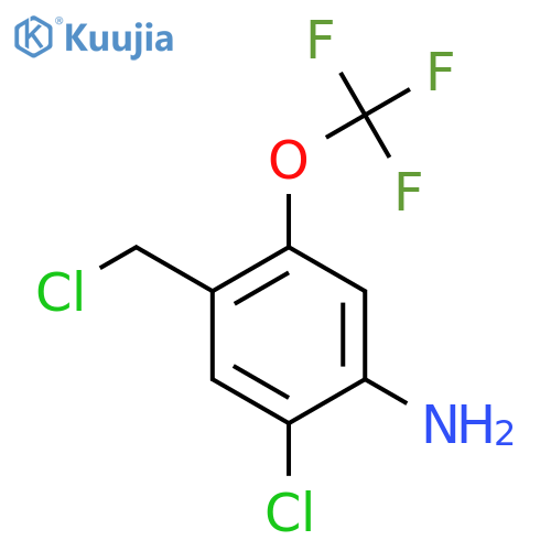 4-Amino-5-chloro-2-(trifluoromethoxy)benzyl chloride structure