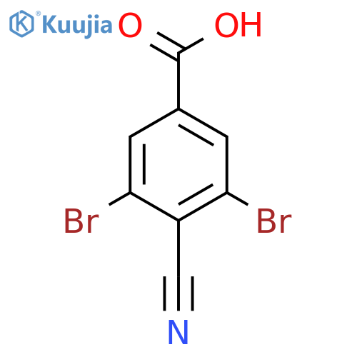 4-Cyano-3,5-dibromobenzoic acid structure