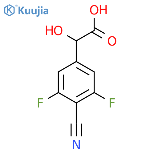 4-Cyano-3,5-difluoromandelic acid structure
