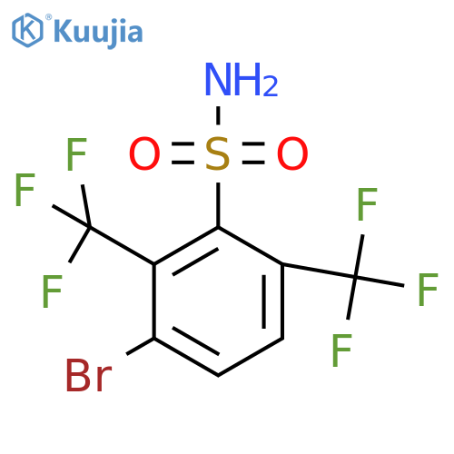 2,6-Bis(trifluoromethyl)-3-bromobenzenesulfonamide structure