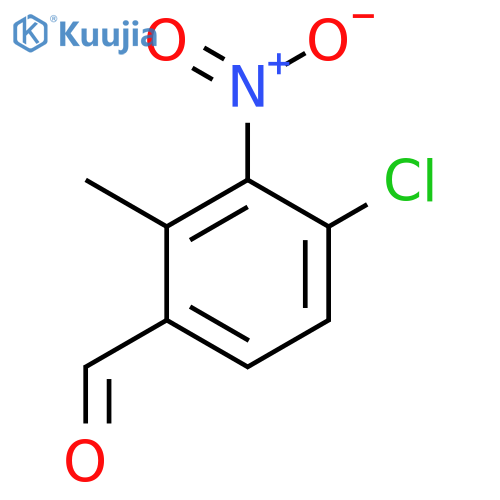 4-Chloro-2-methyl-3-nitrobenzaldehyde structure