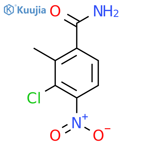 3-Chloro-2-methyl-4-nitrobenzamide structure