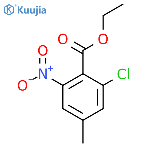 Ethyl 2-chloro-4-methyl-6-nitrobenzoate structure