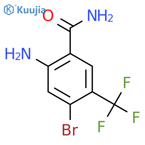 2-Amino-4-bromo-5-(trifluoromethyl)benzamide structure