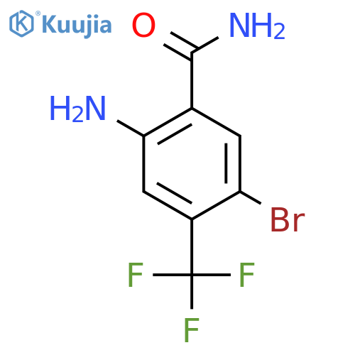 2-Amino-5-bromo-4-(trifluoromethyl)benzamide structure