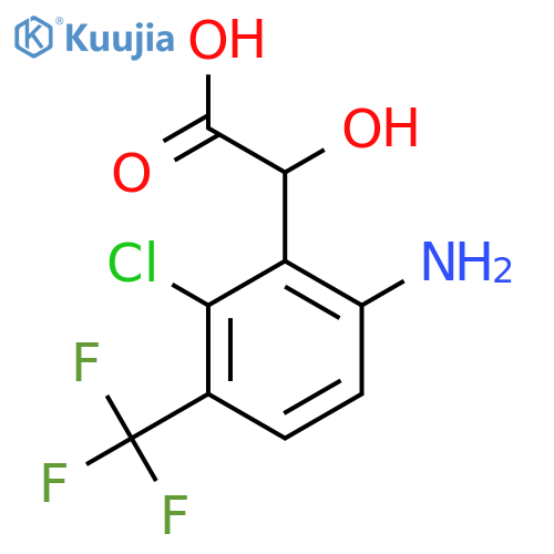 6-Amino-2-chloro-3-(trifluoromethyl)mandelic acid structure