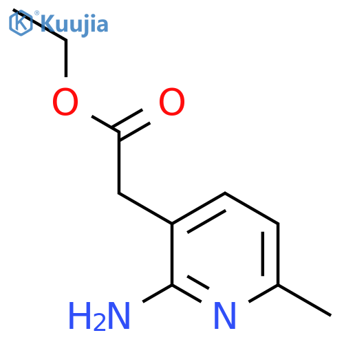 Ethyl 2-amino-6-methylpyridine-3-acetate structure